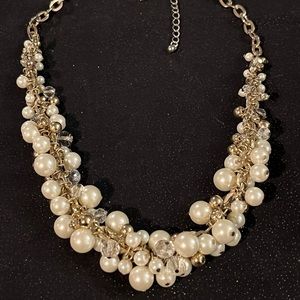Faux Pearl Necklace from The Limited
